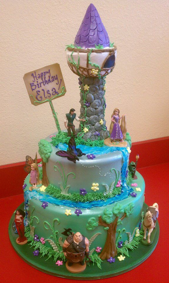 Rapunzel Birthday Cake
 Rapunzel Birthday Cakes