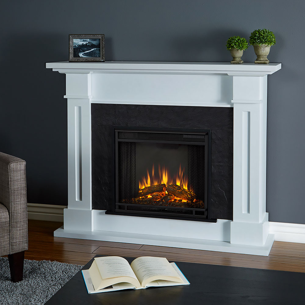 Real Flame White Electric Fireplace
 Real Flame Kipling White Fireplace 6030E W