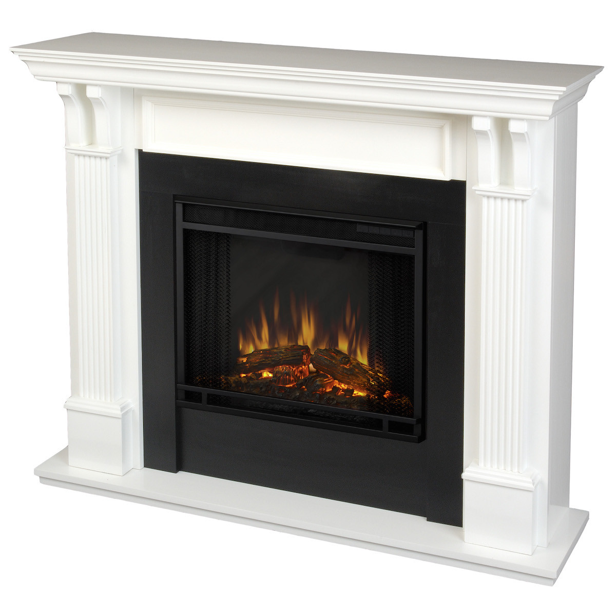 Real Flame White Electric Fireplace
 Real Flame Ashley Indoor Electric Fireplace in White