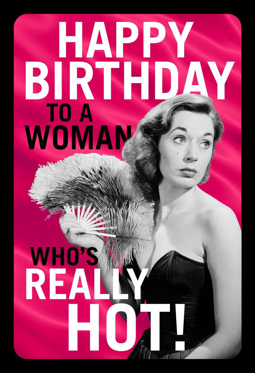 Really Funny Birthday Cards
 Really Hot Funny Birthday Card for Her Greeting Cards