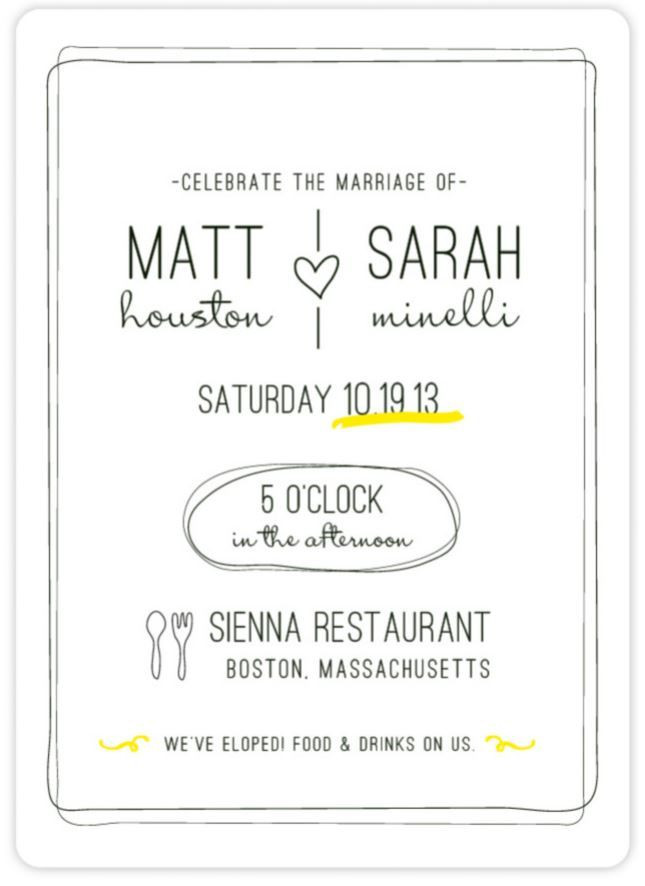 Reception Invitation Wording After Private Wedding
 Elopement Announcement Wording Private Ceremony