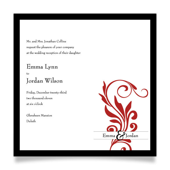 Reception Invitation Wording After Private Wedding
 Private Ceremony Reception Later