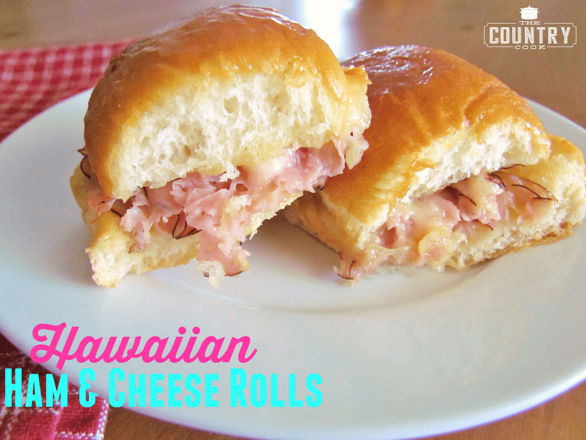 Recipe For Ham Sandwiches On Hawaiian Rolls
 Hawaiian Ham and Cheese Rolls The Country Cook