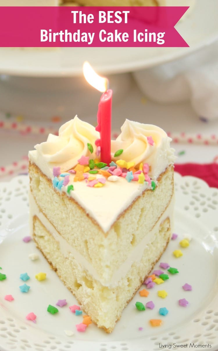 Recipes For Birthday Cake
 Birthday Cake Icing Recipe Living Sweet Moments