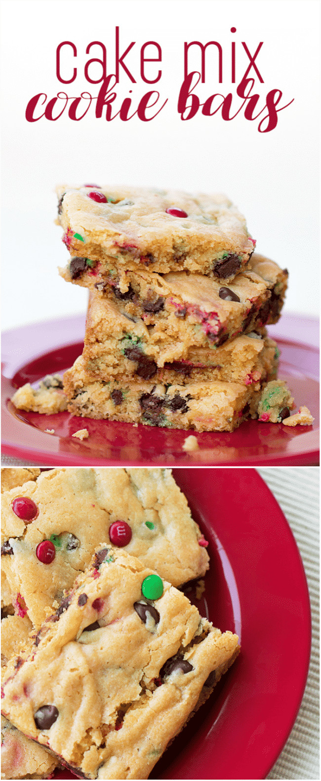 Recipes For Cake Mix Cookies
 Cake Mix Cookie Bars Recipe