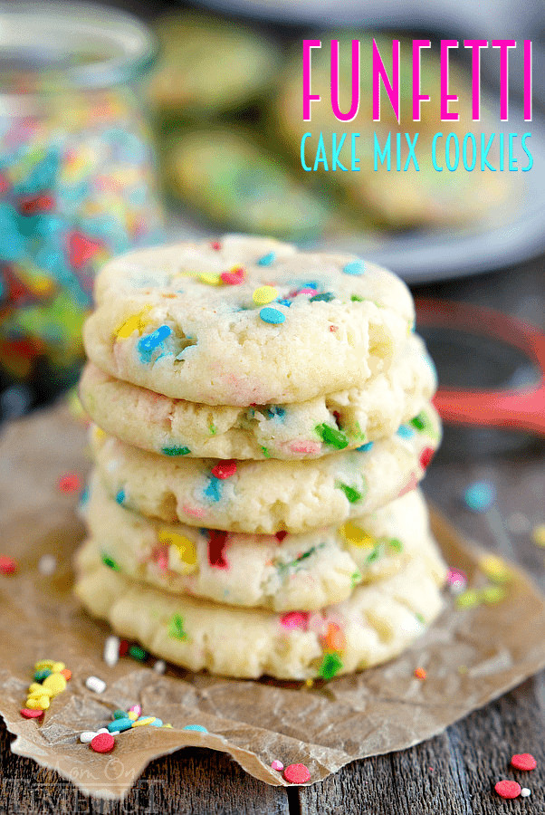Recipes For Cake Mix Cookies
 Easy Funfetti Cake Mix Cookies Mom Timeout