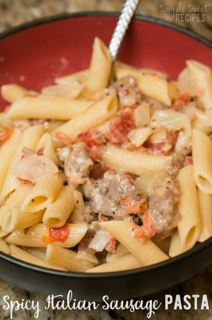 Recipes For Italian Sausage
 Spicy Italian Sausage Pasta Simple Sweet Recipes