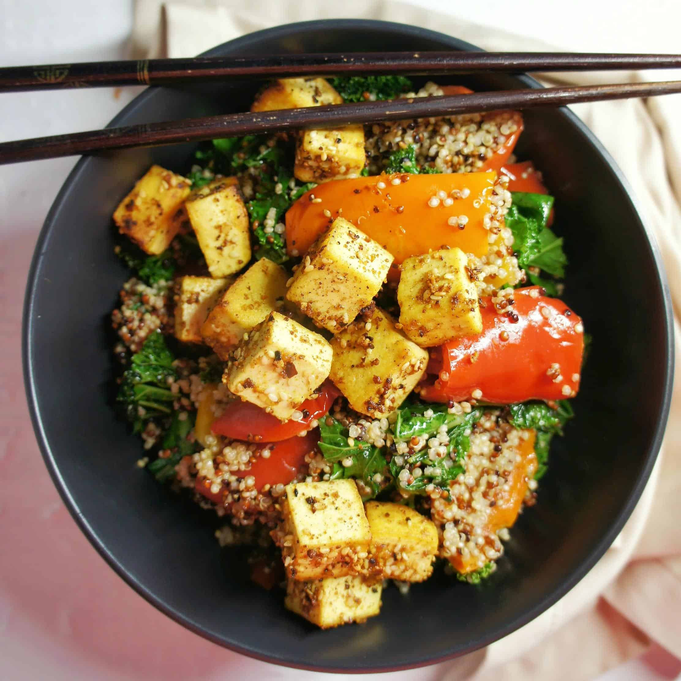 Recipes Using Tofu
 Dukkah Salad with Tofu Recipe