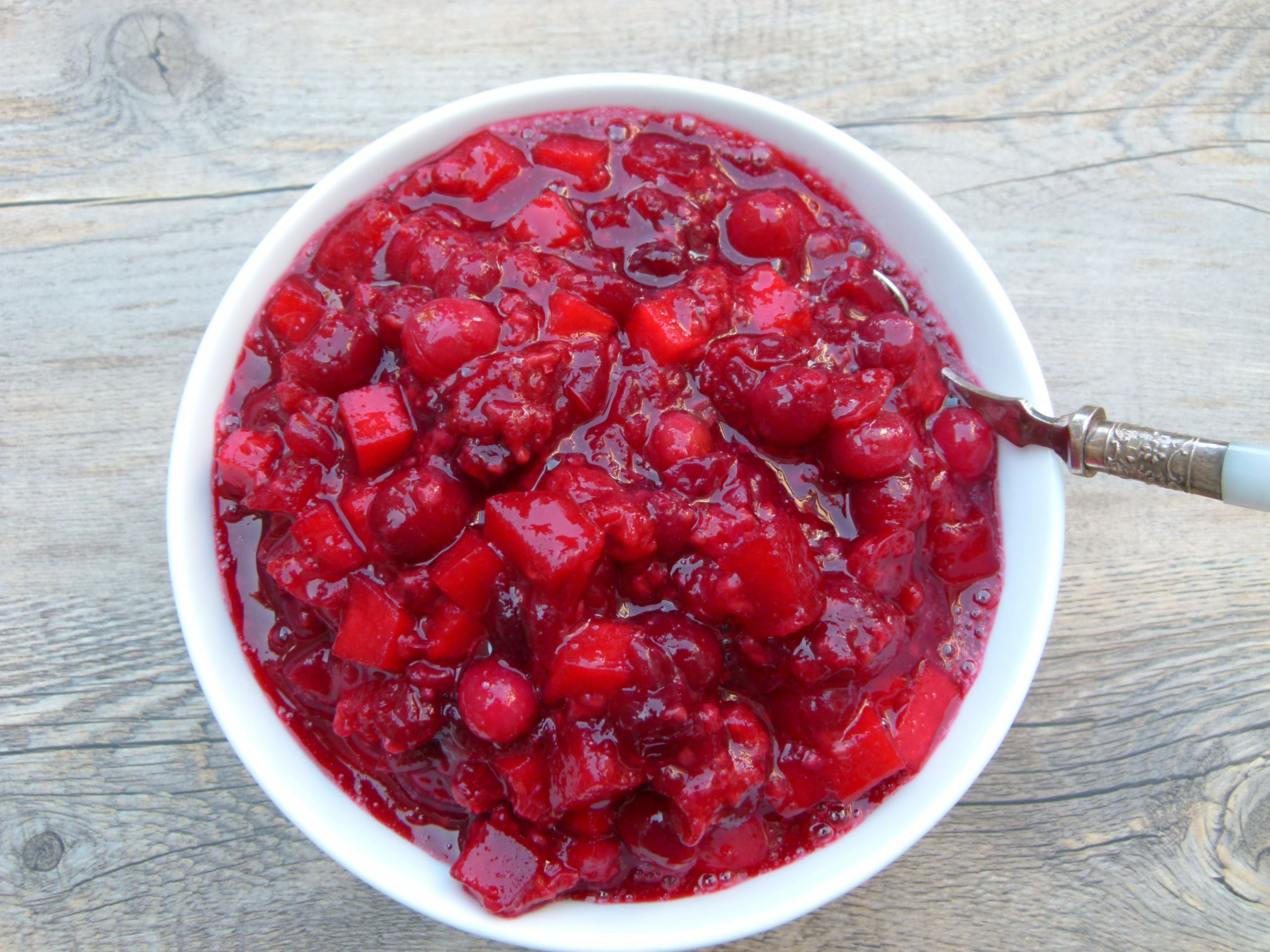 Recipes With Cranberry Sauce
 Cranberry Sauce with Apples and Raspberries
