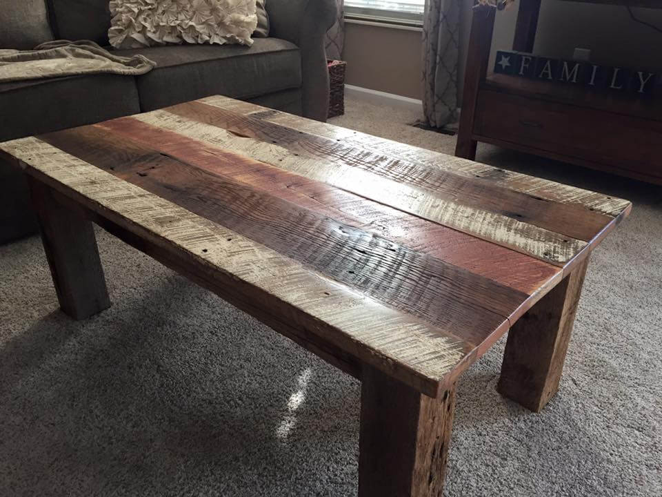 Reclaimed Wood Table DIY
 DIY Reclaimed Barn Wood Coffee table
