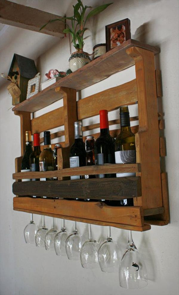 Reclaimed Wood Wine Rack DIY
 Amazing DIY Reprocessed Pallet Wine Racks – Ideas with Pallets