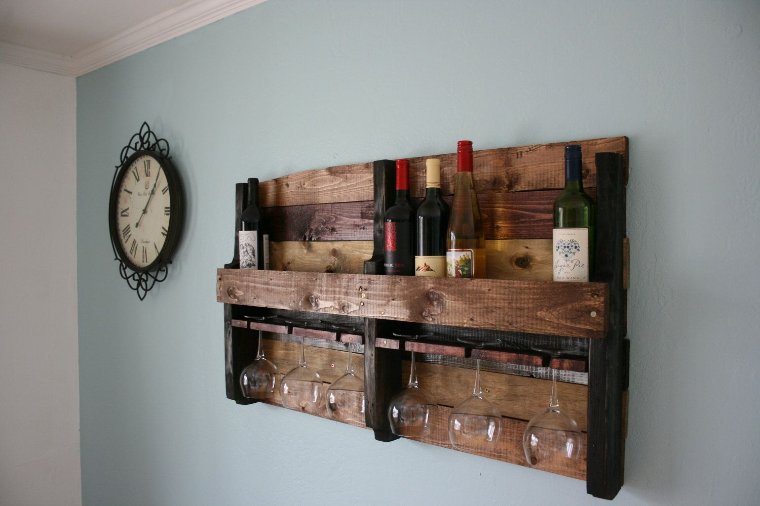Reclaimed Wood Wine Rack DIY
 Rustic Wine Rack made from reclaimed pallet wood $105 00
