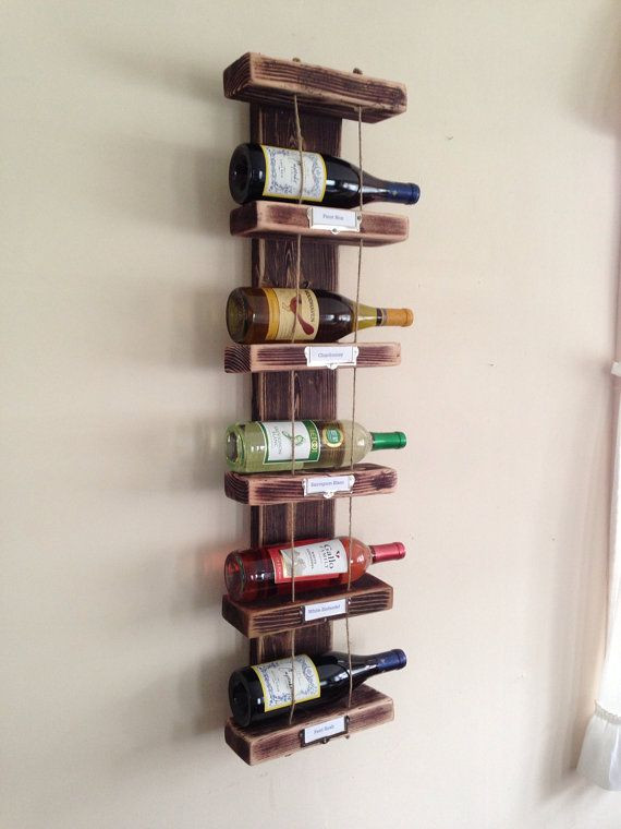 Reclaimed Wood Wine Rack DIY
 Reclaimed Wood Wine Rack by KellyBeaner on Etsy