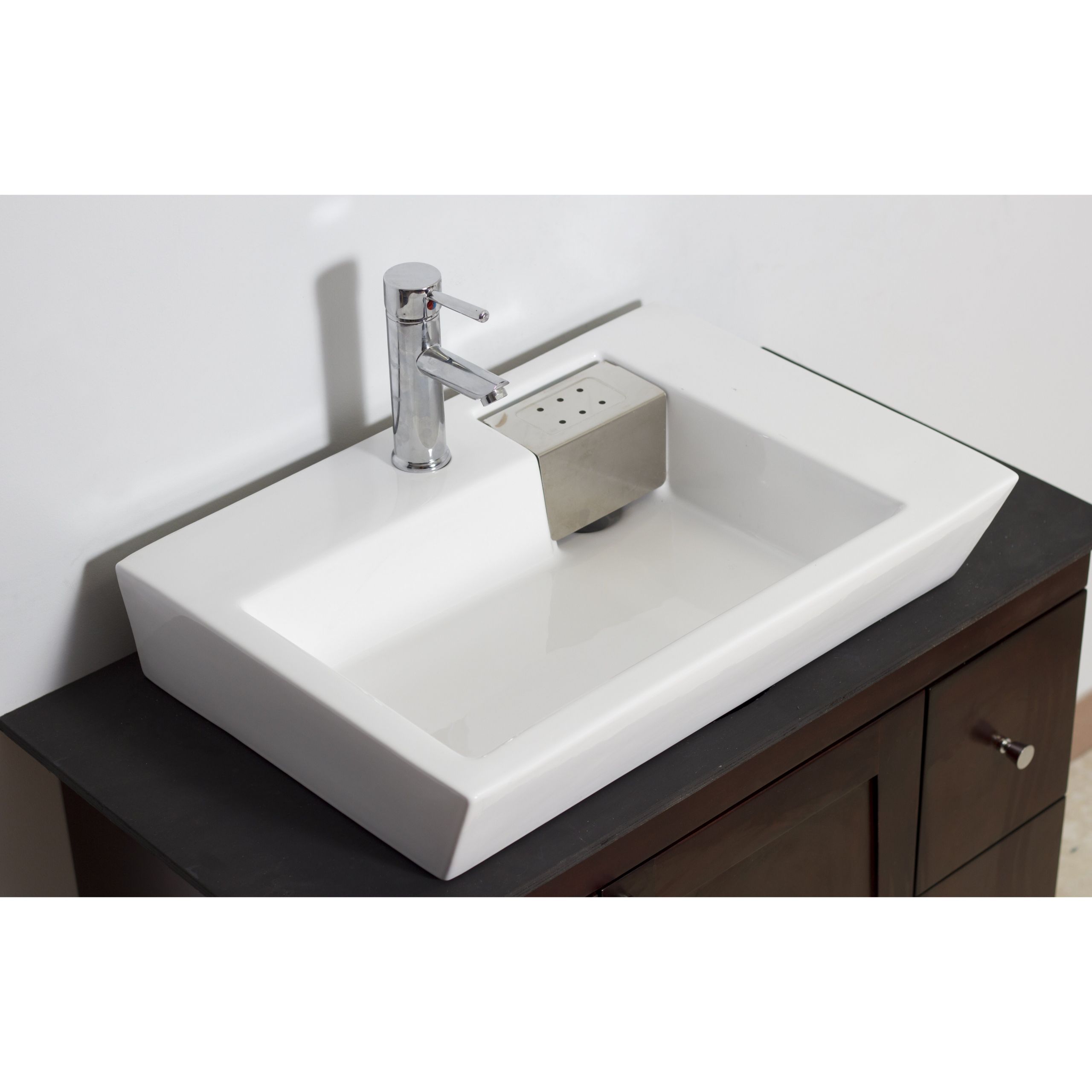 Rectangle Sink Bathroom
 American Imaginations Counter Rectangle Vessel