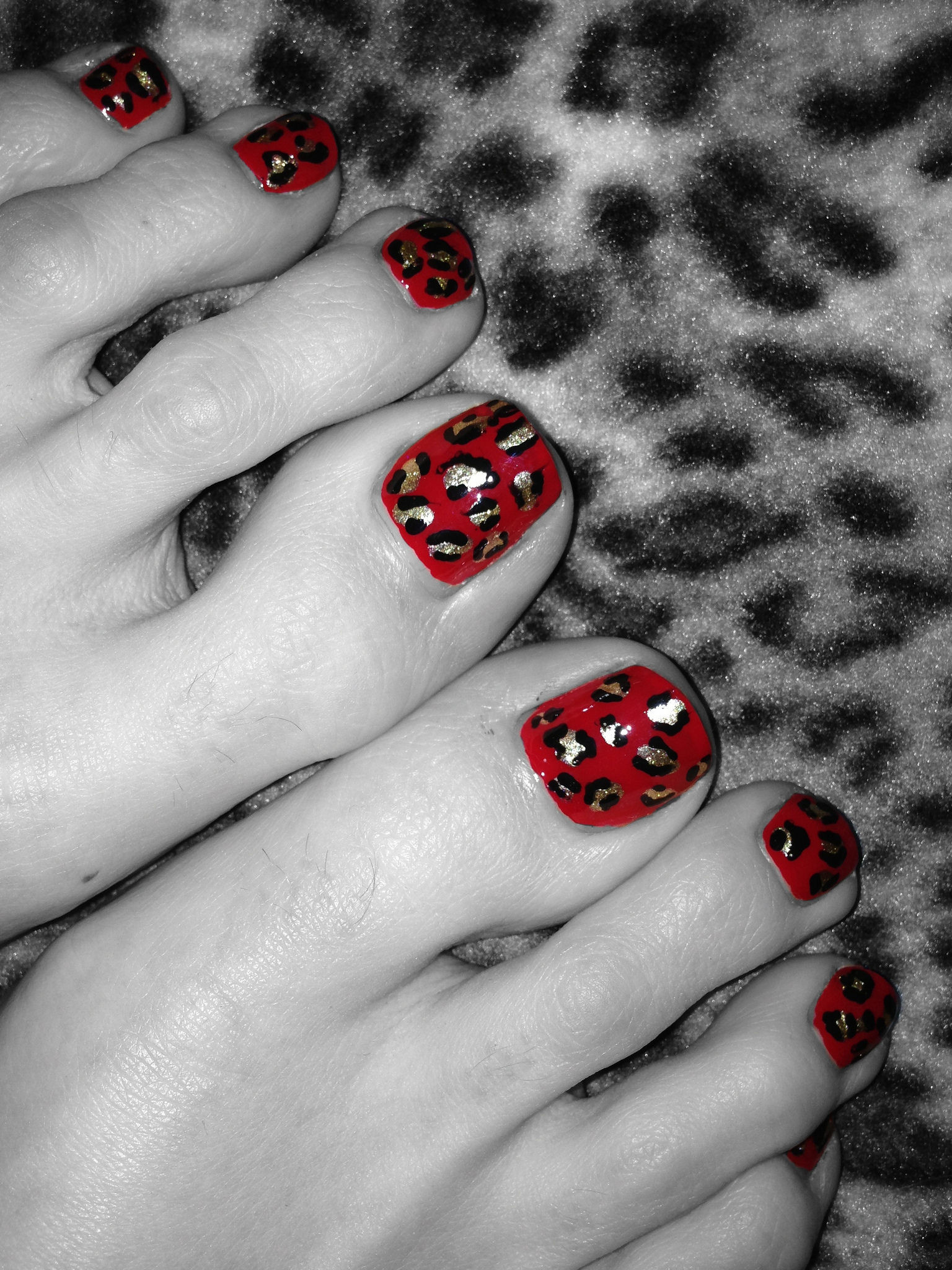 Red And Black Toe Nail Designs
 29 Red and Black Nail Art Designs Ideas