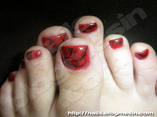 Red And Black Toe Nail Designs
 58 Incredible Red Toe Nail Art Design Ideas For Trendy Girls