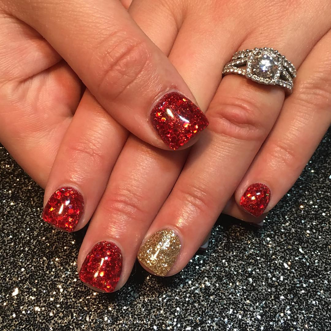Red And Gold Nail Designs
 27 Red and Gold Nail Art Designs Ideas