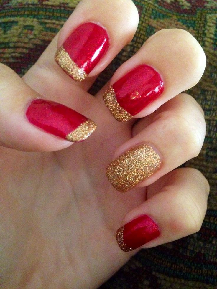 Red And Gold Nail Designs
 52 Red And Gold Nail Art Designs For Trendy Girls