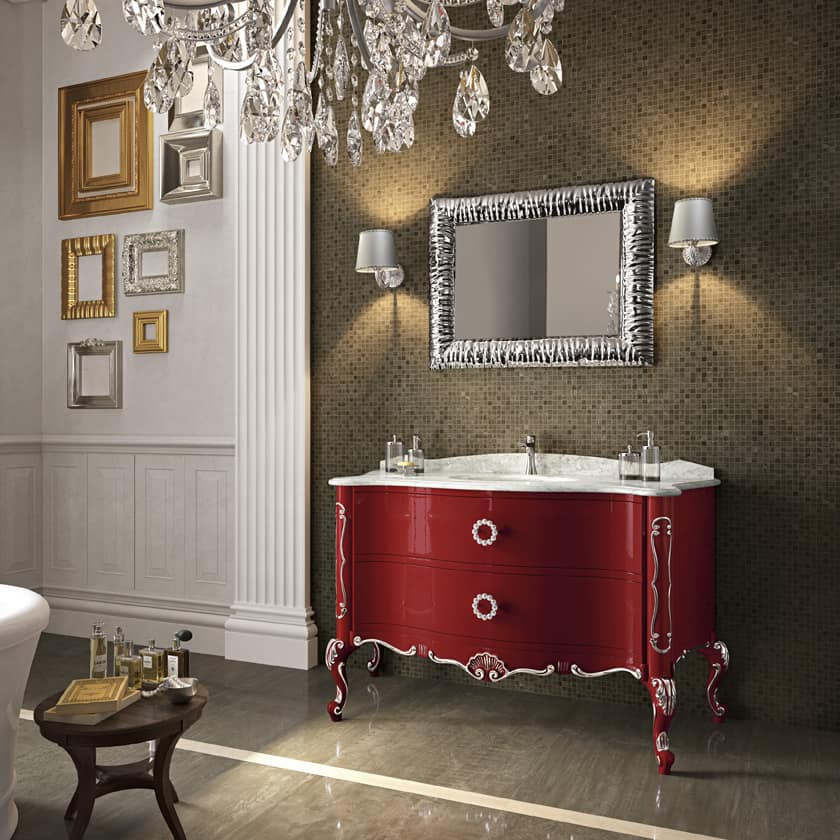 Red Bathroom Vanity
 15 Classic Italian Bathroom Vanities for a Chic Style