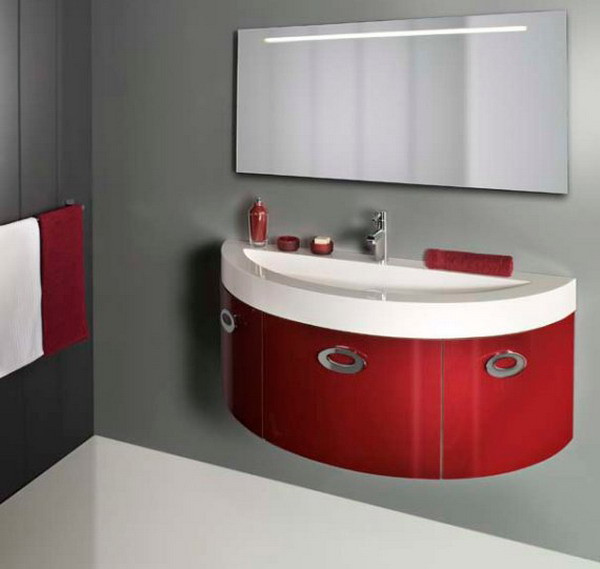 Red Bathroom Vanity
 Modern Bathroom Vanities