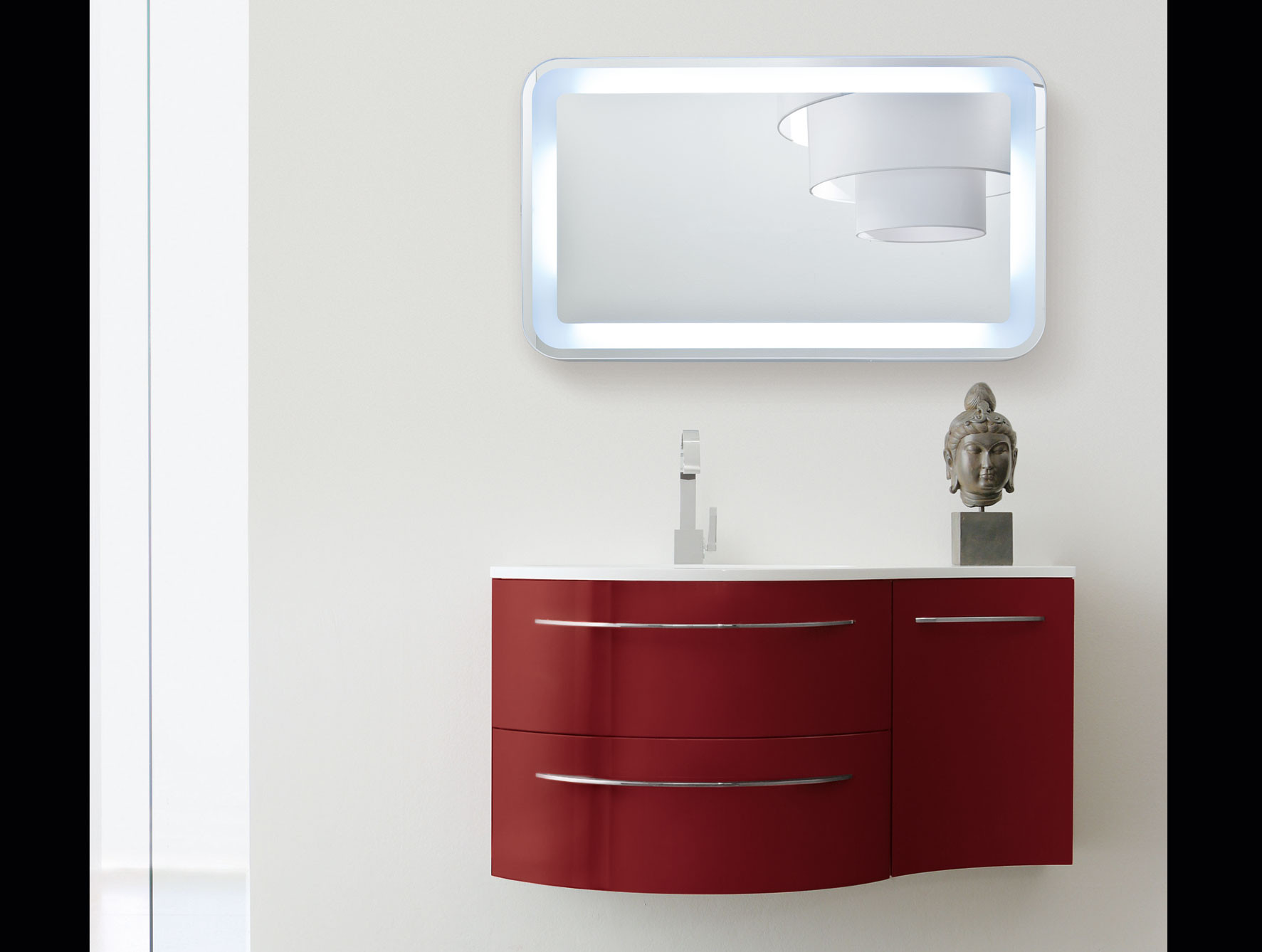 Red Bathroom Vanity
 Tahiti Oasis Bagni TH7 Modern Italian Bathroom Vanity in