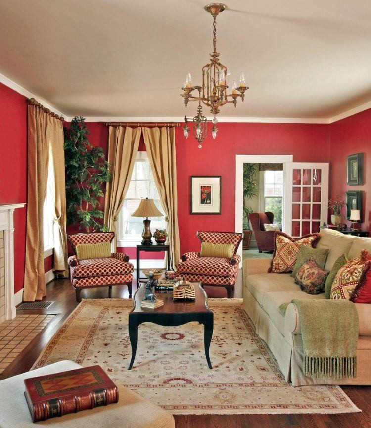 Red Curtains For Living Room
 10 Red Living Room Ideas and Designs