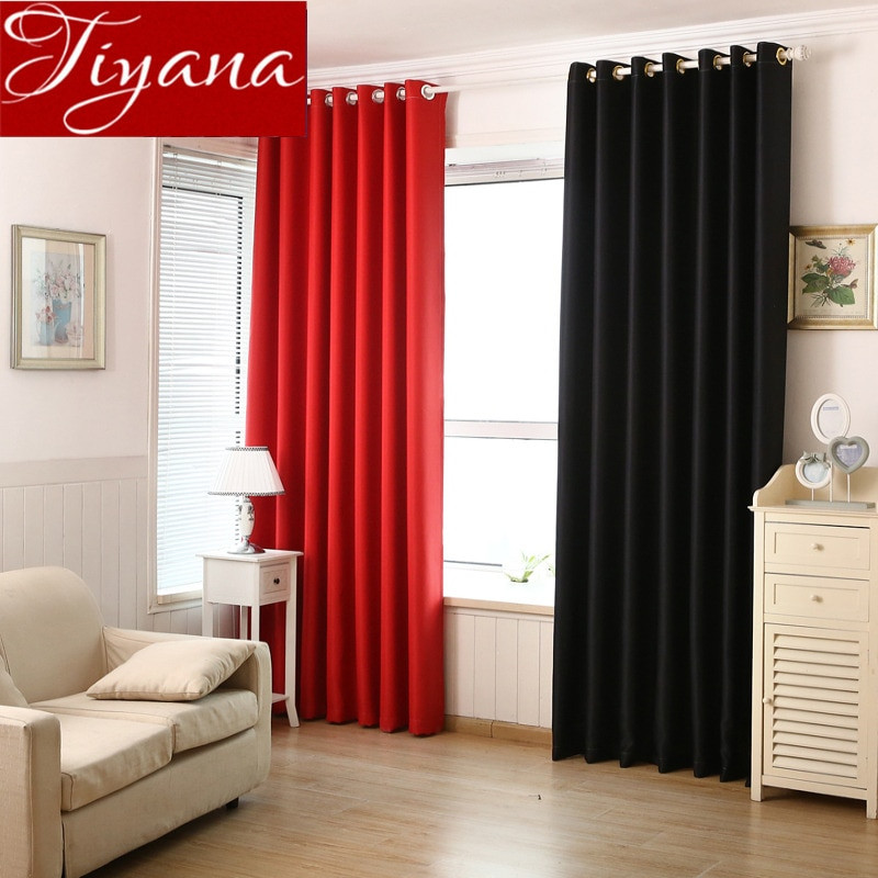 Red Curtains For Living Room
 Modern Blackout Curtains for Living Room Red Curtains for
