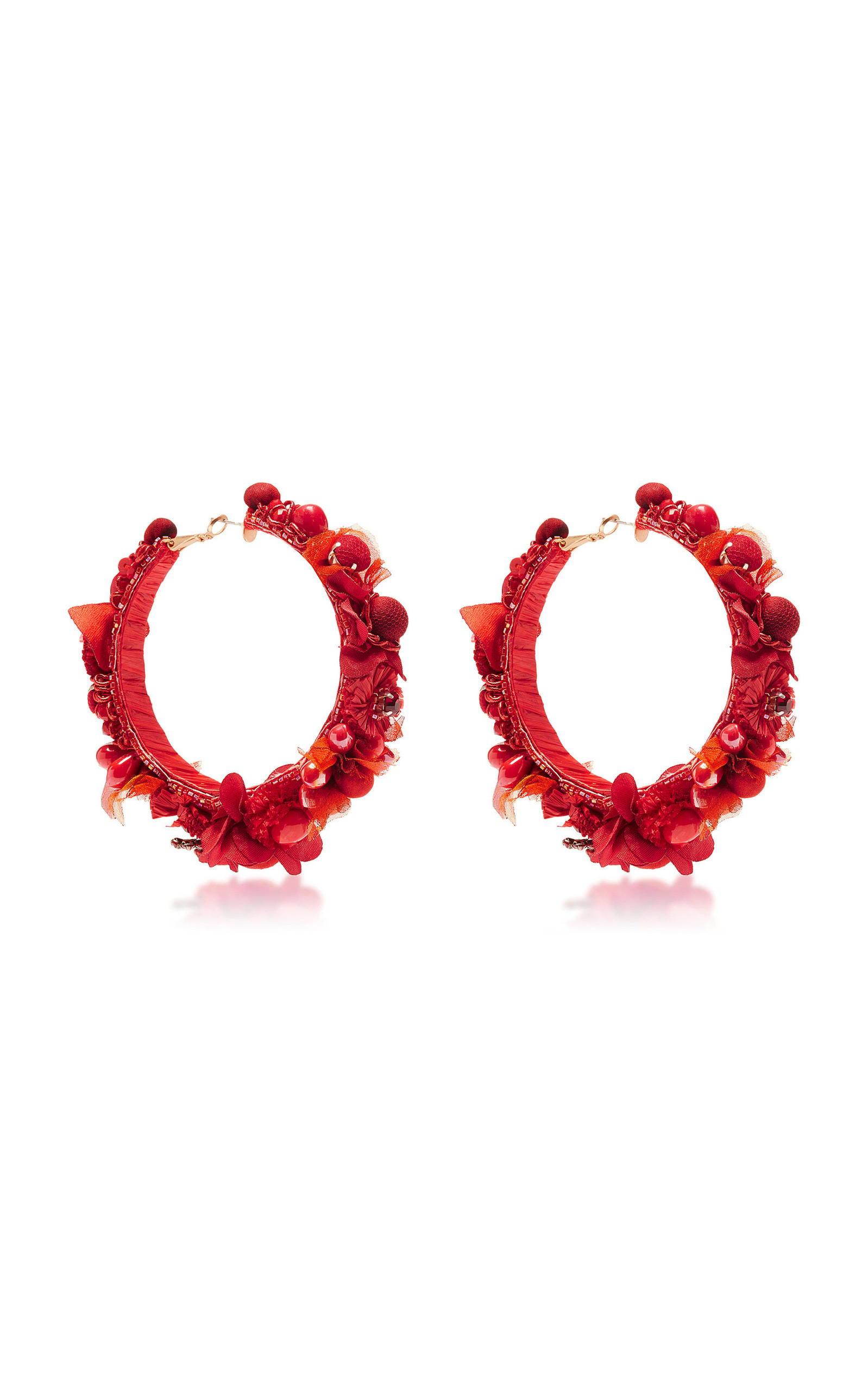 Red Hoop Earrings
 Red Hoop Earrings by Ranjana Khan