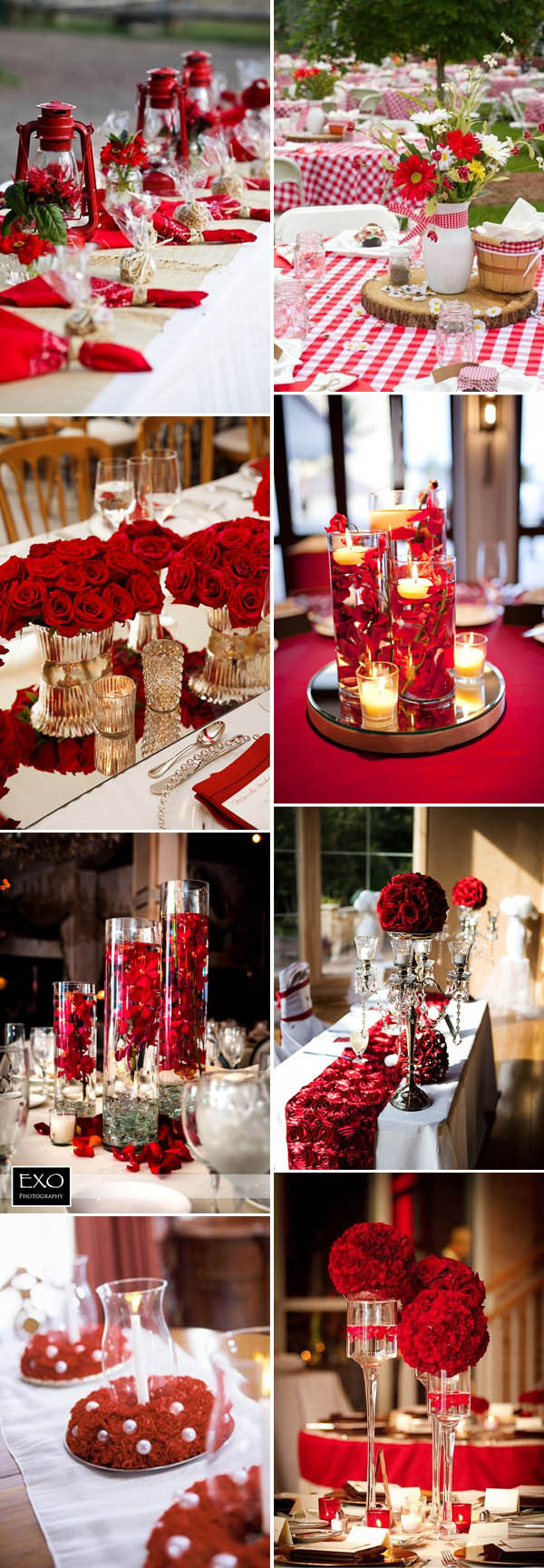 Red Wedding Decorations
 40 Inspirational Classic Red and White Wedding Ideas