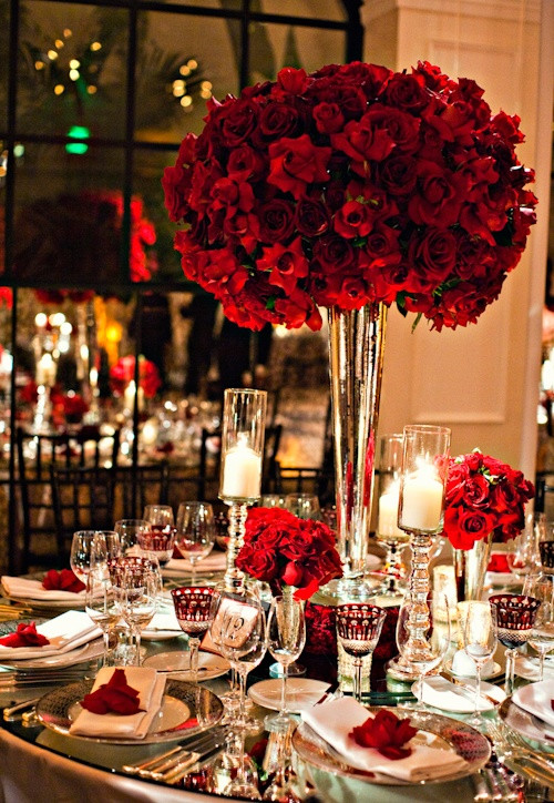 Red Wedding Decorations
 Your Elegant Wedding Flower Red Roses Arabia Weddings