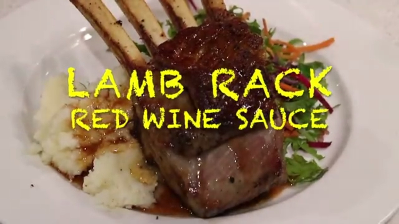 Red Wine Sauces For Lamb
 lamb rack with red wine sauce