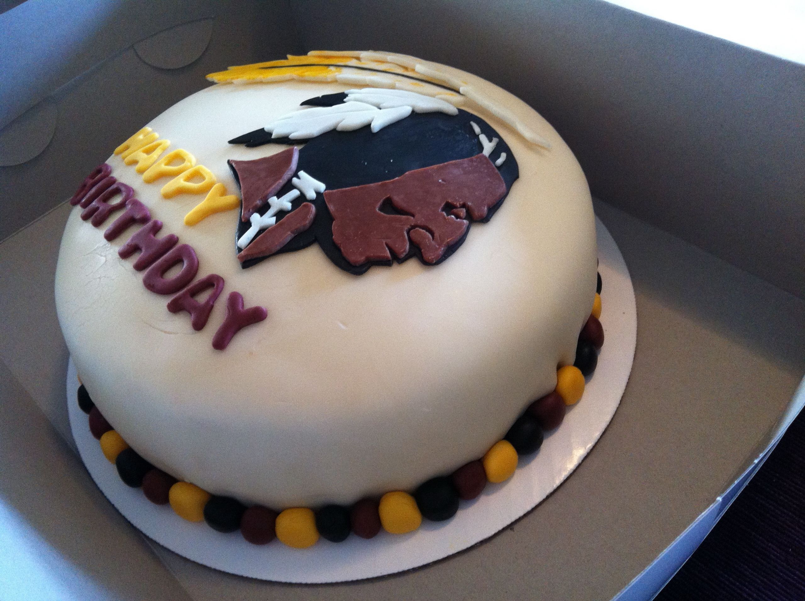 Redskins Birthday Cake
 Washington Redskins Birthday Cake CakeCentral