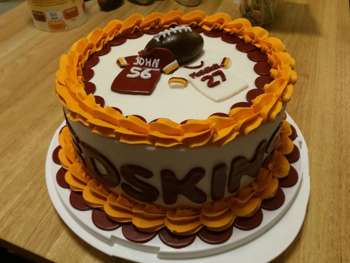 Redskins Birthday Cake
 Redskins Cake