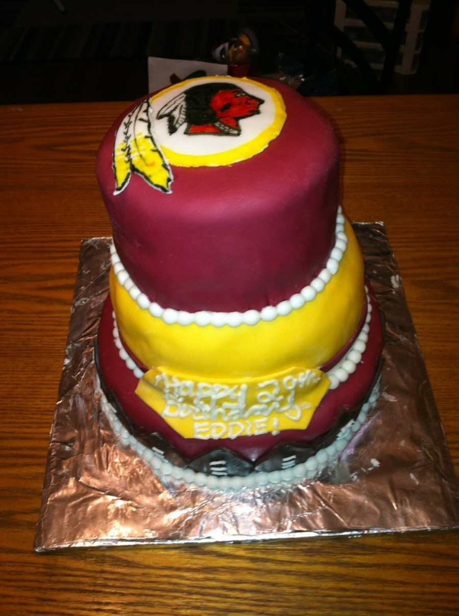 Redskins Birthday Cake
 Washington Redskins Birthday Cake CakeCentral