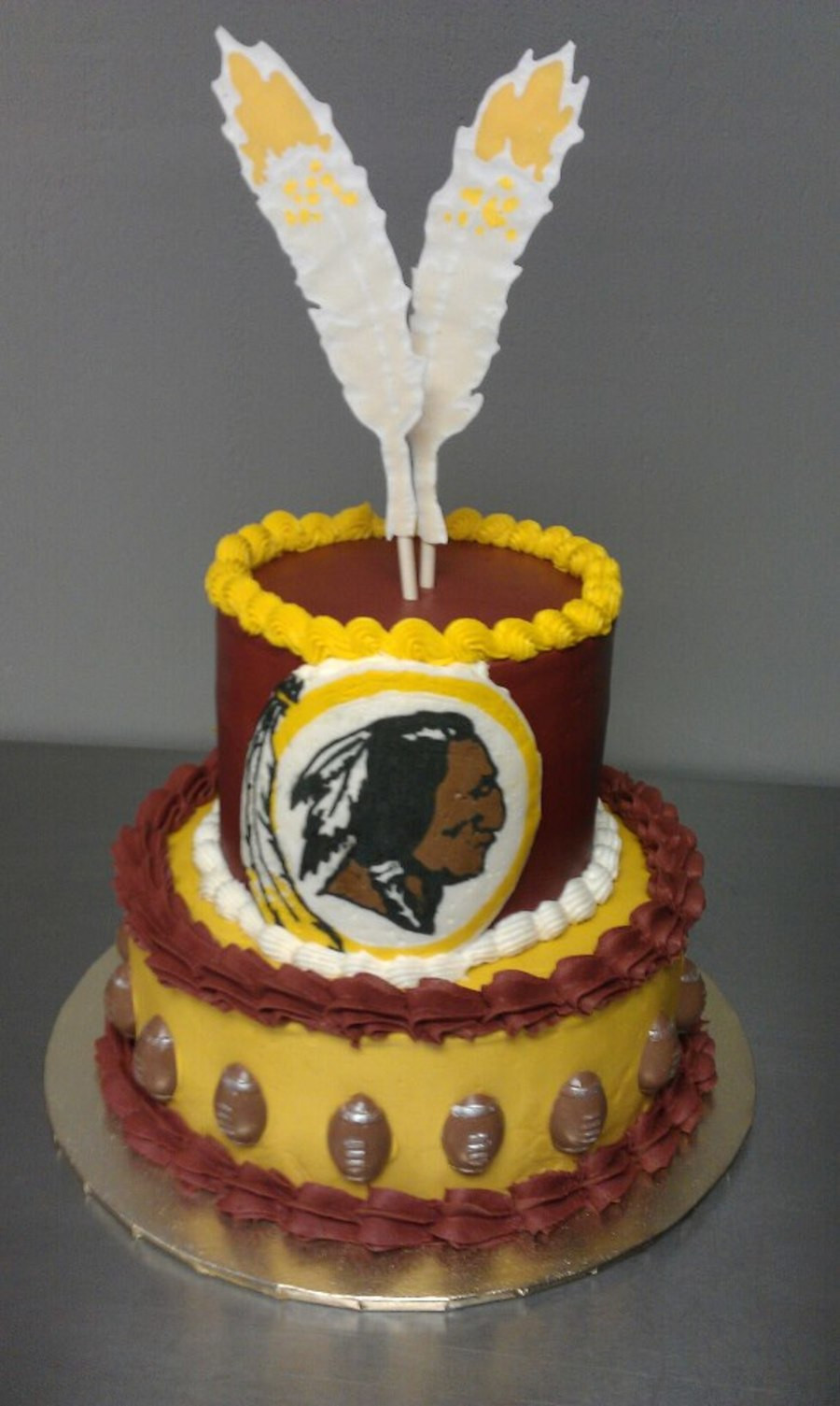 Redskins Birthday Cake
 Washington Redskins Cake CakeCentral