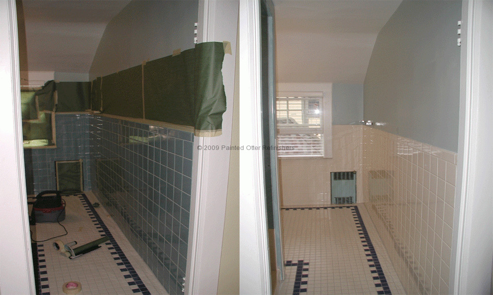 Refacing Bathroom Tiles
 Before & After Bathtub Refinishing – Tile Reglazing