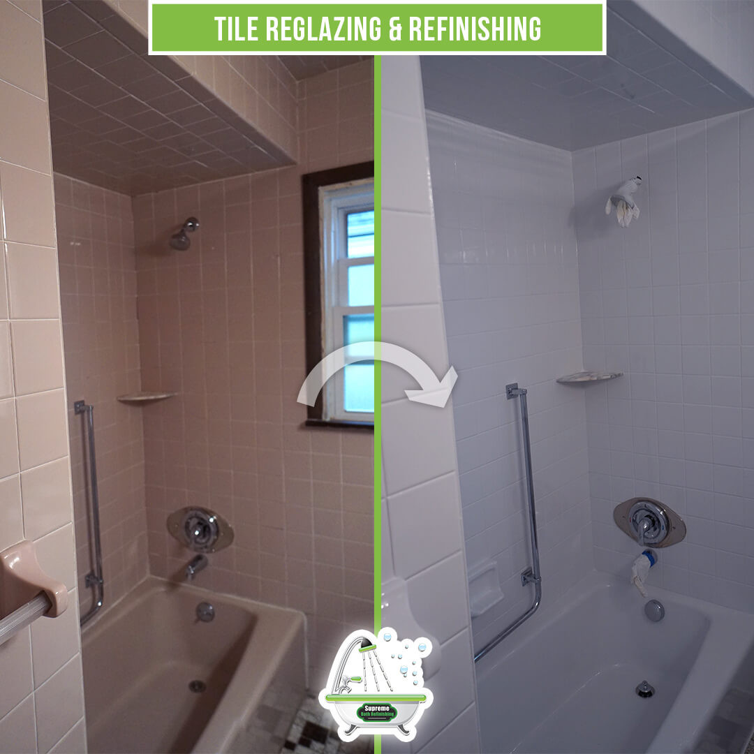 Refacing Bathroom Tiles
 Tile Reglazing & Refinishing Supreme Bath Refinishing