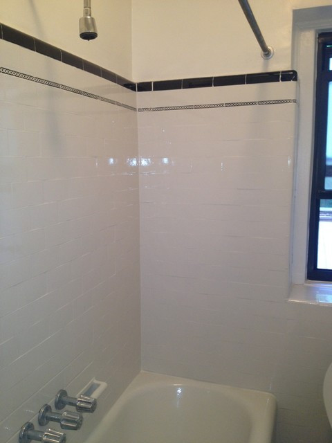 Refacing Bathroom Tiles
 Tub and Wall Tile Reglazing Refinishing masking trim