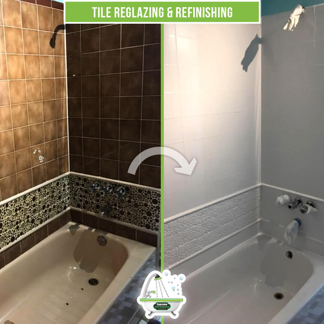 Refacing Bathroom Tiles
 Tile Reglazing & Refinishing Supreme Bath Refinishing
