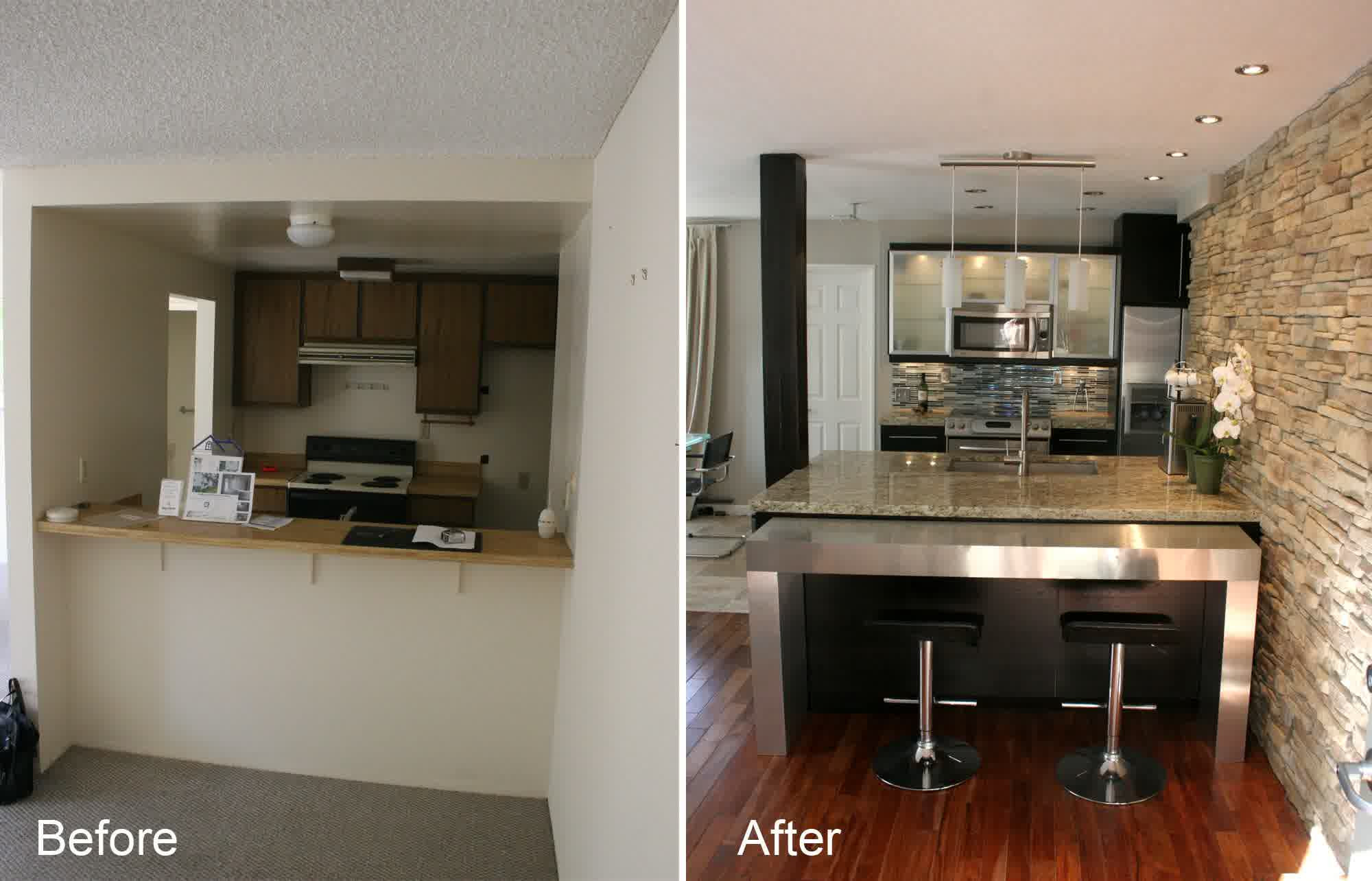 Remodeling Kitchen Before And After
 Small Kitchen Remodel Before and After for Stunning and