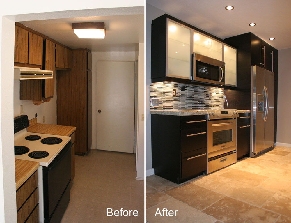 Remodeling Kitchen Before And After
 Get the Fresh and Cool Outlook Inspiration with Kitchen