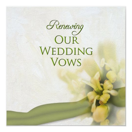 Renewing Wedding Vows
 Renewing Wedding Vows Invitation Floral