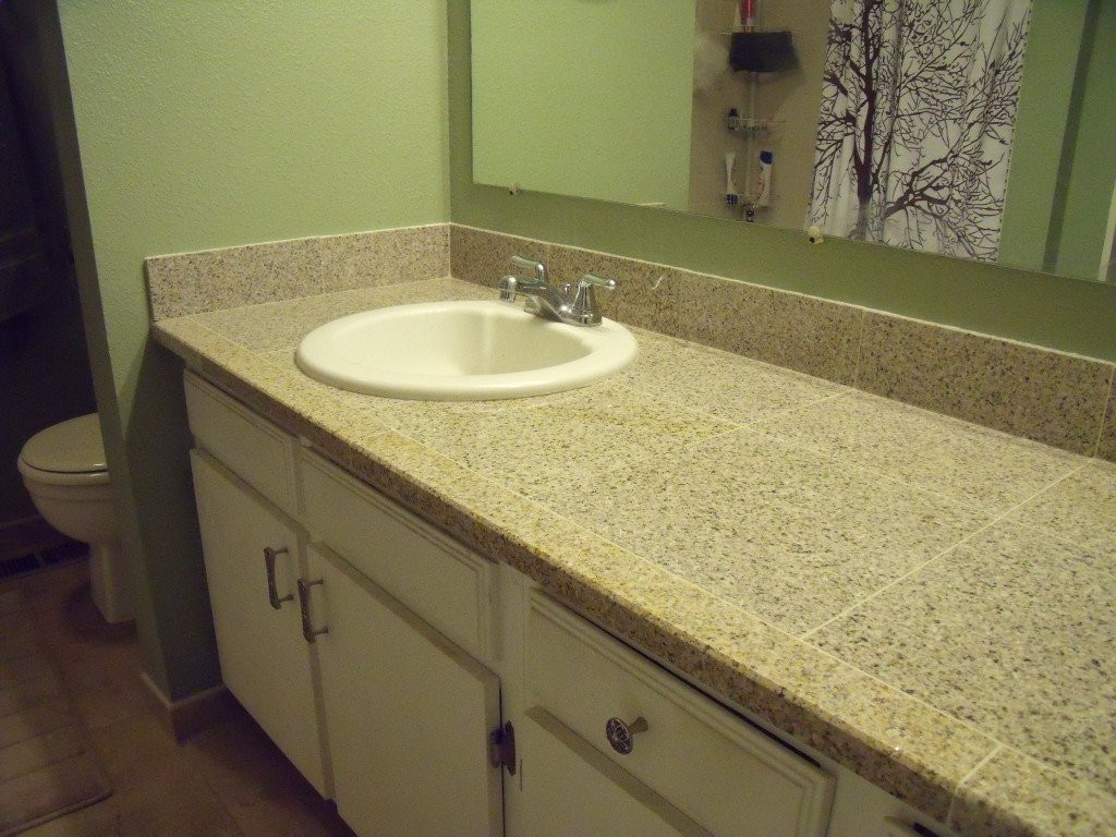 Replace Tile In Bathroom
 How to Replace a Bathroom Countertop with Granite Tile