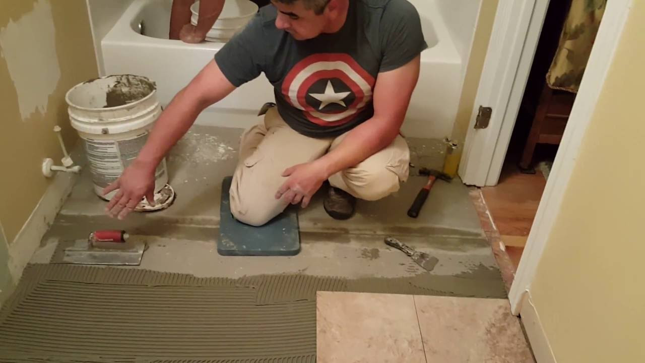 Replace Tile In Bathroom
 How to replace old bathroom floor tiles