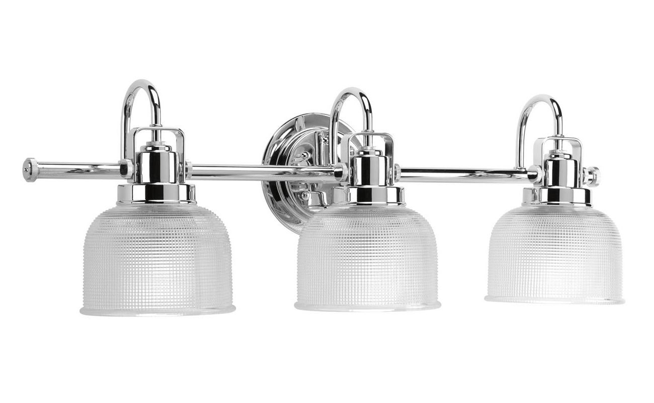 Replacement Globes For Bathroom Lights
 Progress Lighting P2992 15 Chrome Archie 3 Light Bathroom