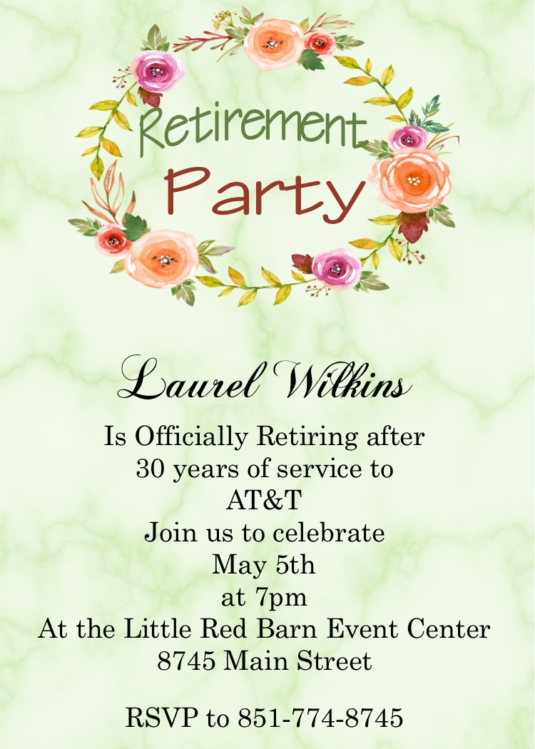 Retirement Party Invitations Ideas
 100 Retirement Party Invitations guests cant resist