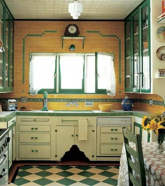 Retro Kitchen Countertops
 17 Best images about Tiled countertops on Pinterest