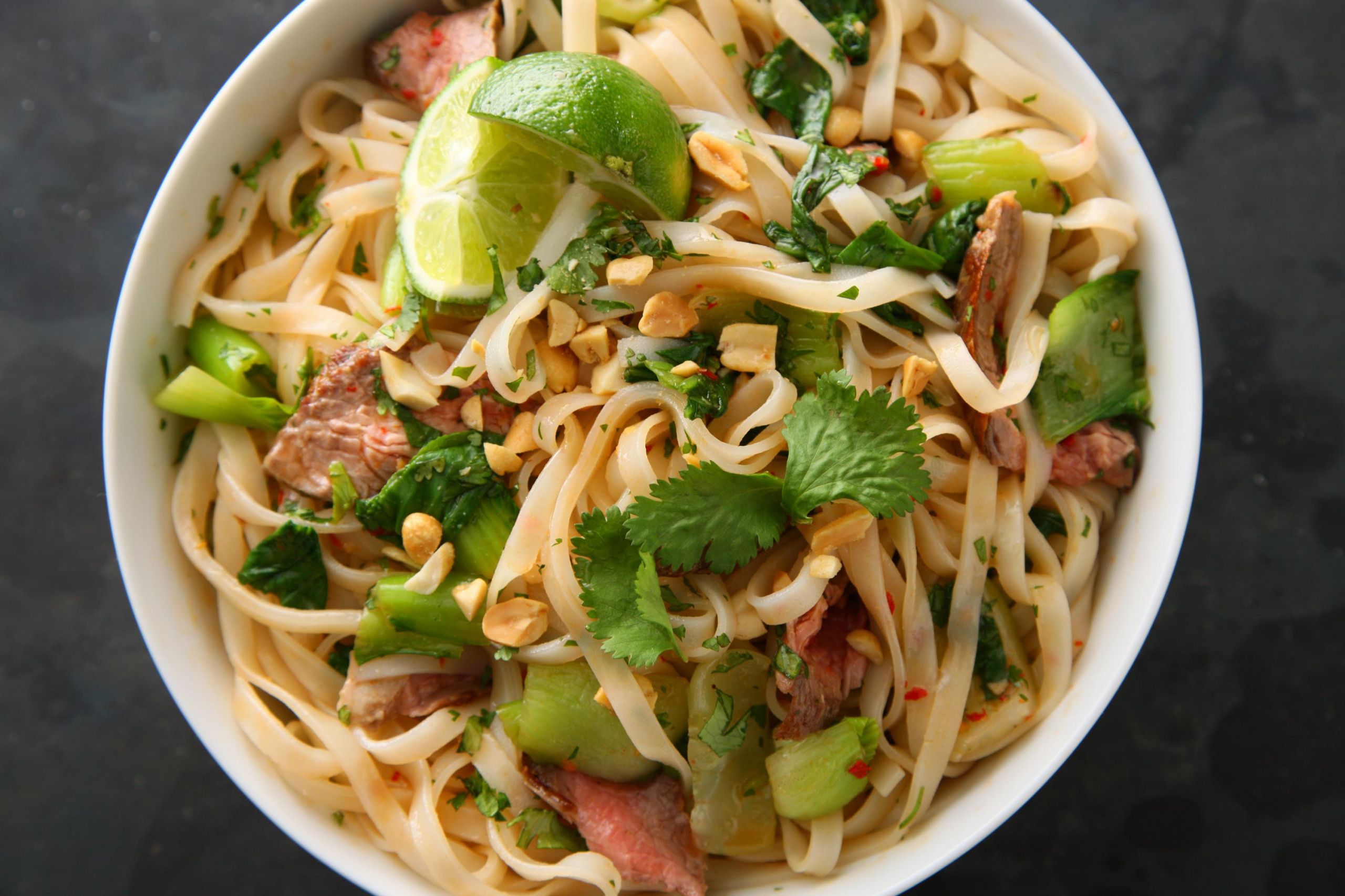 Rice Noodles Ingredients
 steak rice noodles