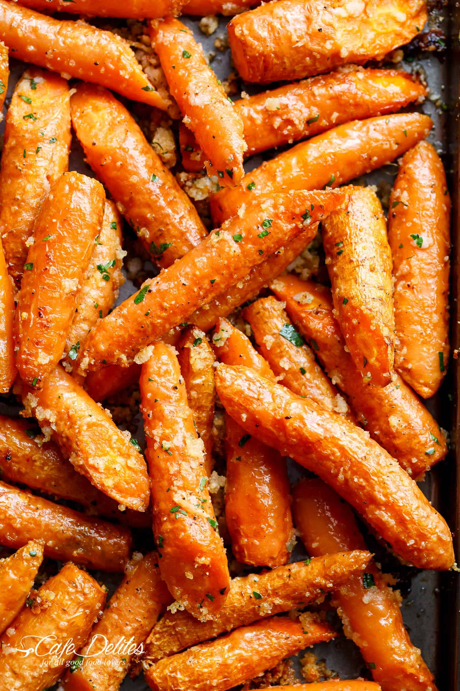 Roasted Baby Carrot Recipes
 Parmesan Roasted Carrots Recipe Cafe Delites