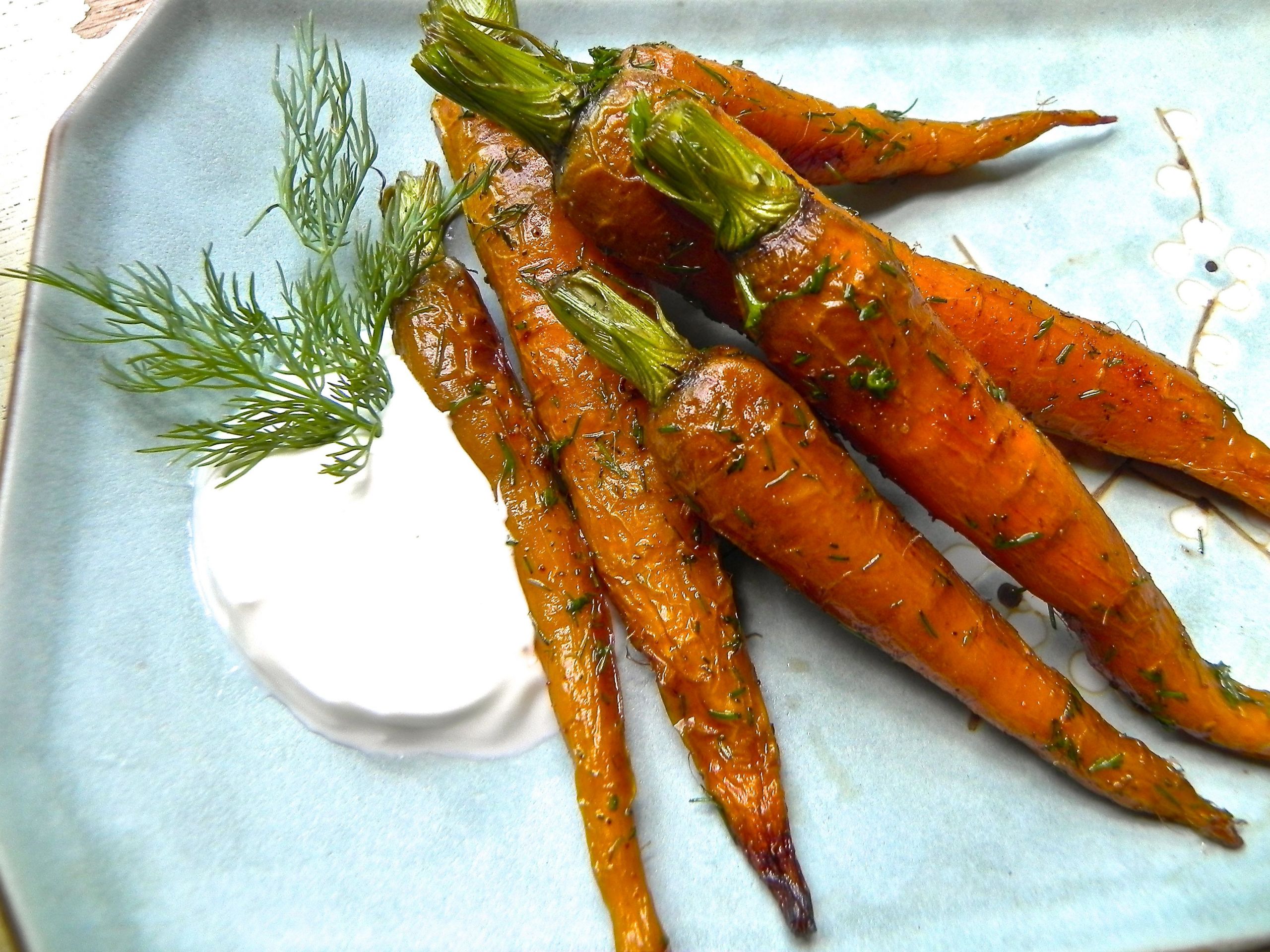 Roasted Baby Carrot Recipes
 roasted baby carrots with dill and chipotle